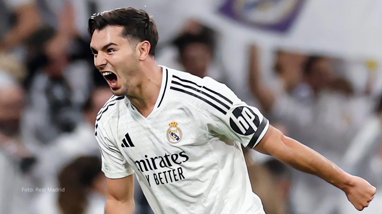 Brahim Diaz celebrando su gol ante Atletico de Madrid