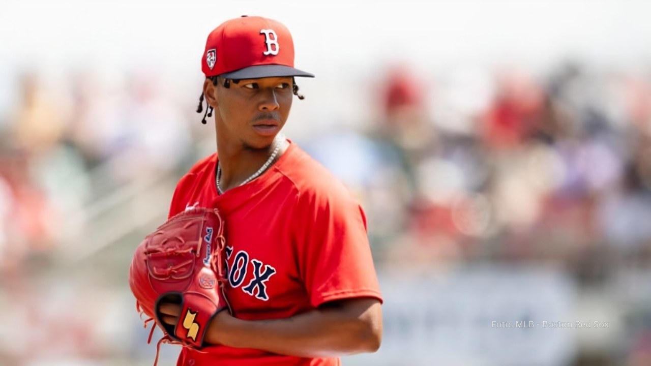 Brayan Bello en un juego con Boston Red Sox