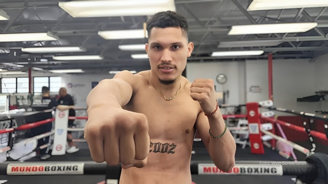 Brayan León en un entrenamiento