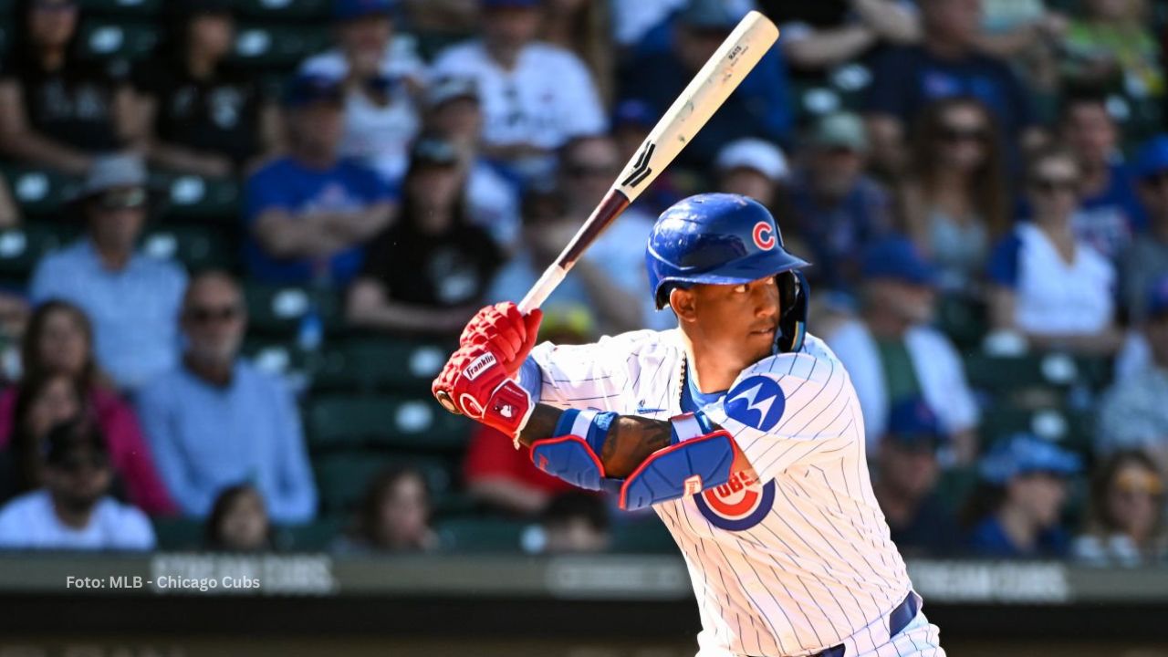 Pablo Aliendo con el uniforme de Chicago Cubs