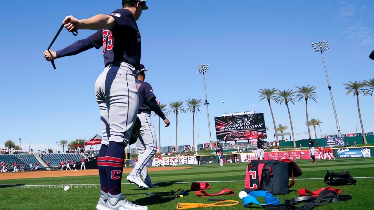 Jugadores de Cleveland Guardians en el Spring Training