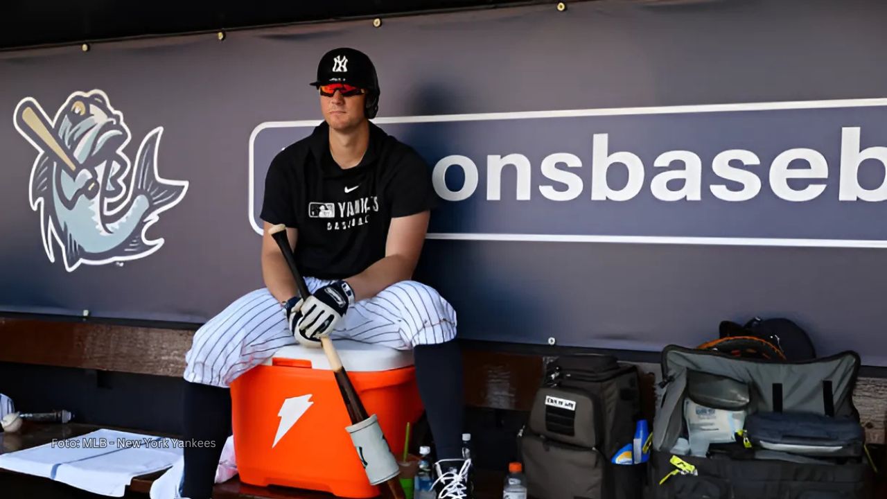 DJ LeMahieu en el clubhouse de Yankees