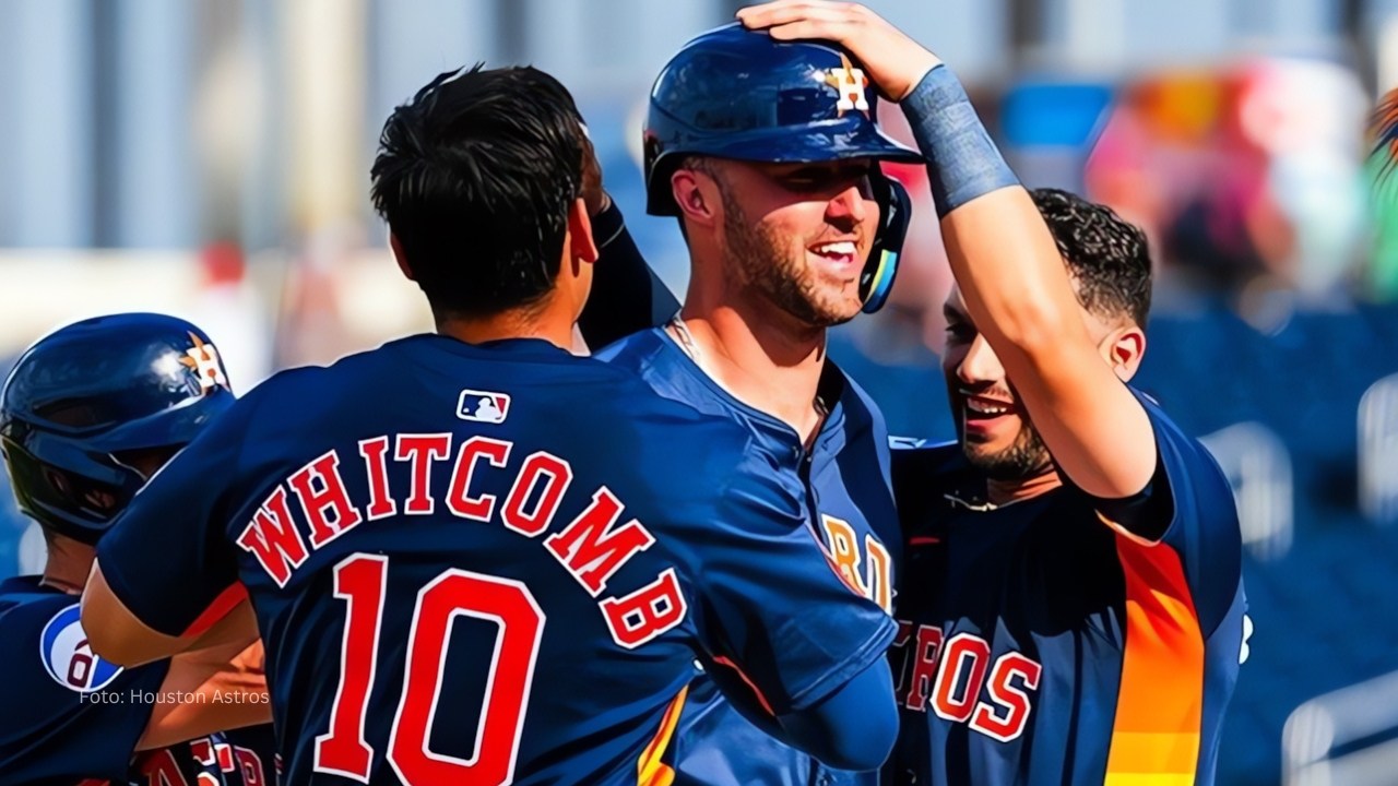 Jugadores de Houston Astros celebrando la victoria