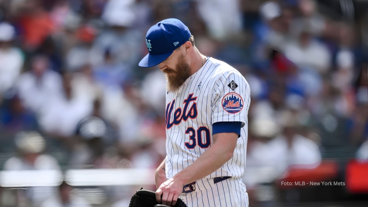 Jake Diekman en un juego con New York Mets