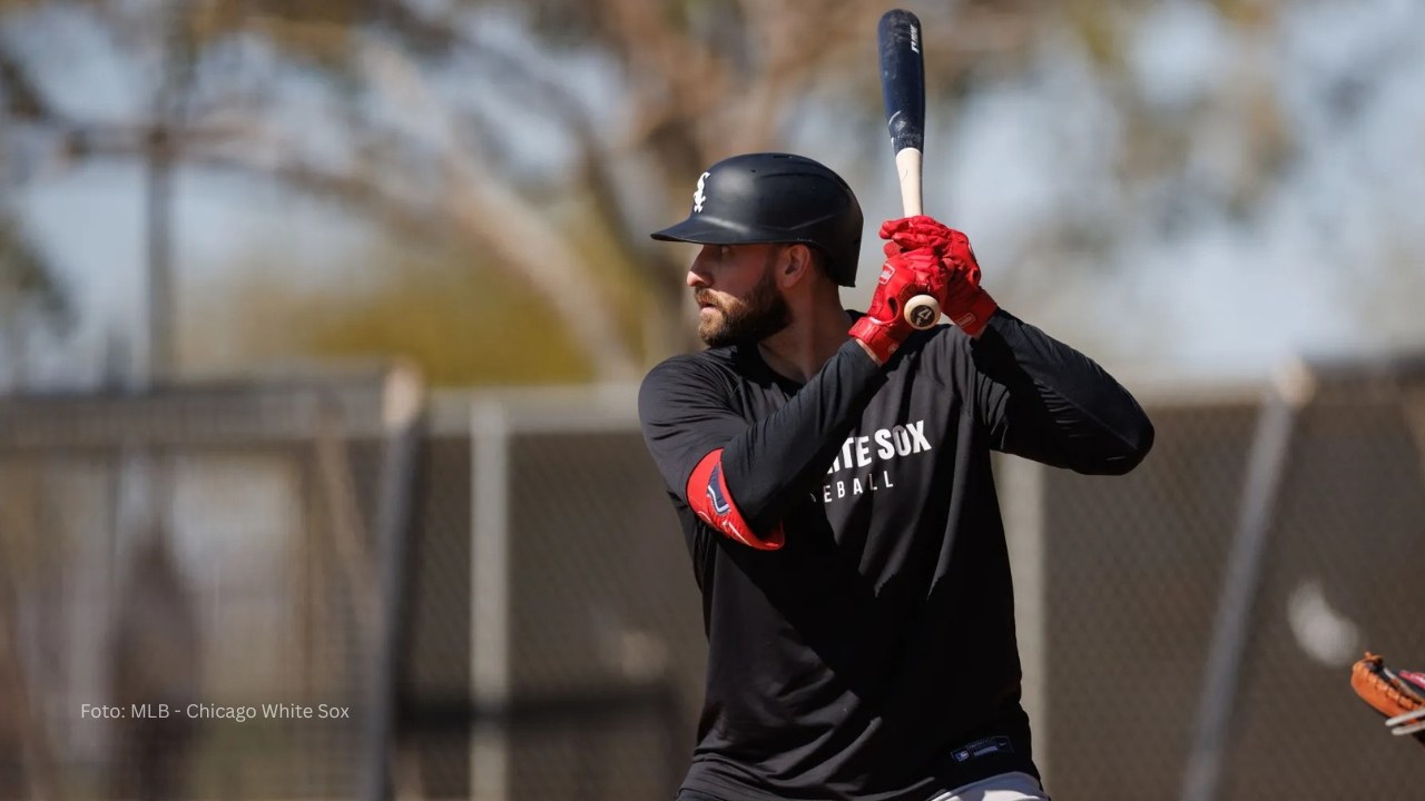 Joey Gallo en una practica con Chicago White Sox