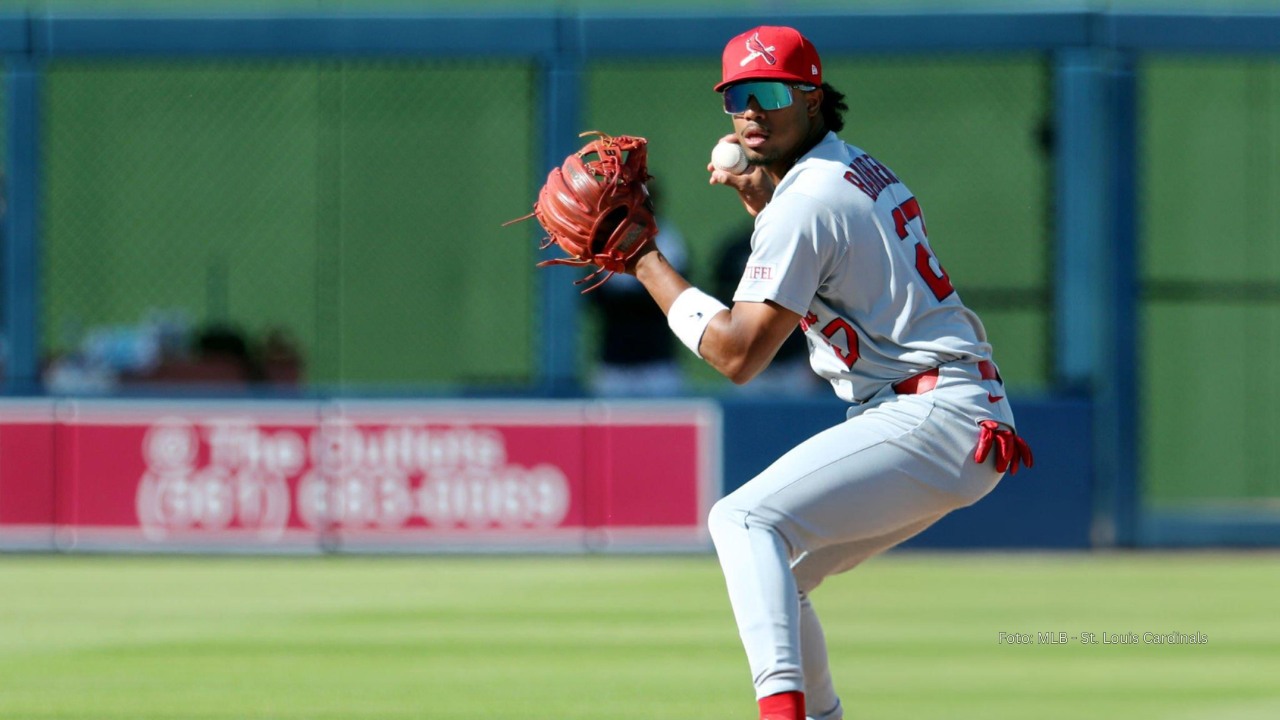 José Barrero con uniforme de St. Louis Cardinals