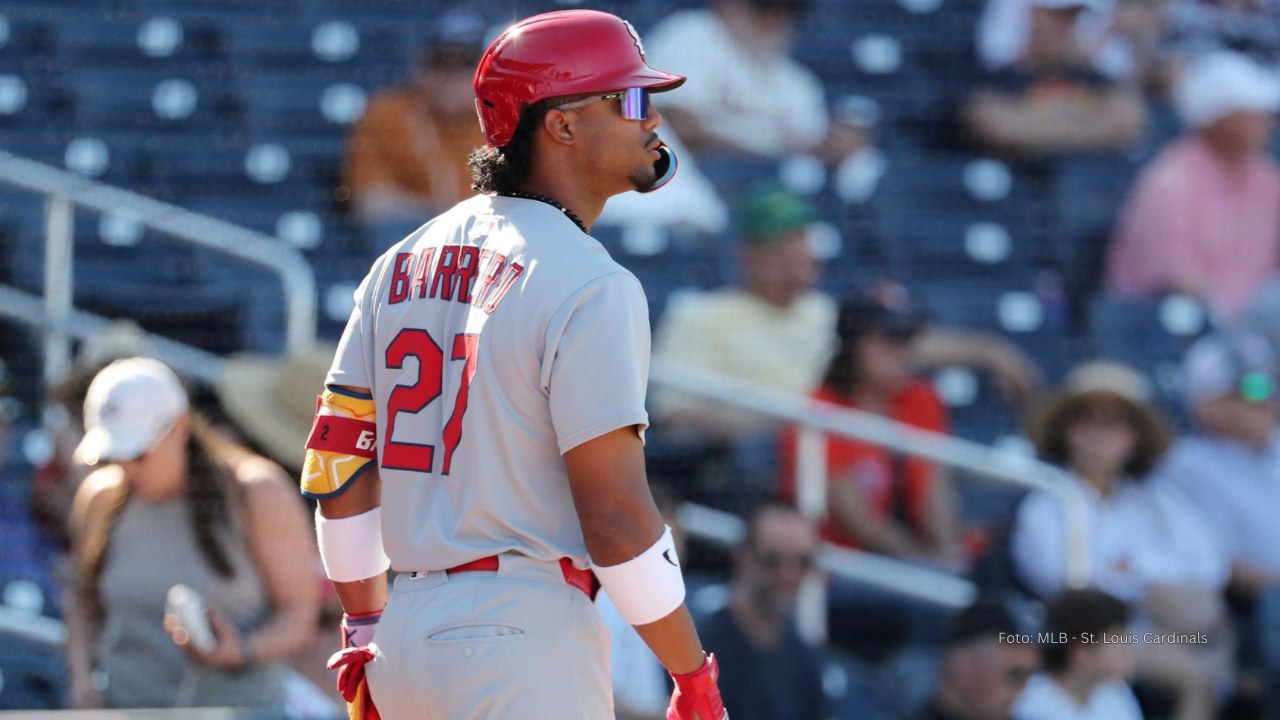 José Barrero con uniforme de St. Louis Cardinals