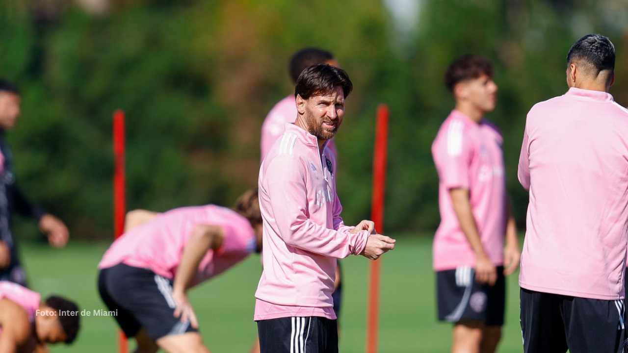 Lionel Messi entrenando con el Inter de Miami