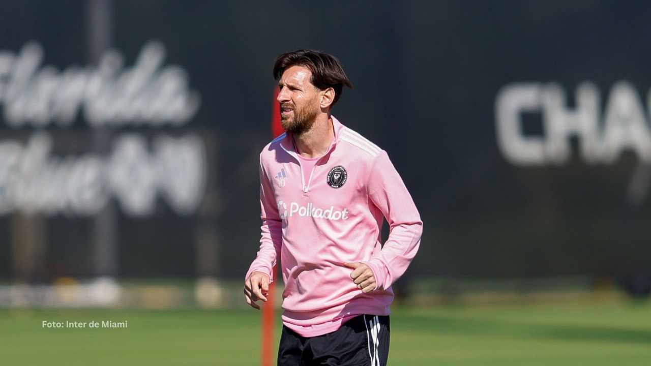 Lionel Messi entrenando con el Inter de Miami