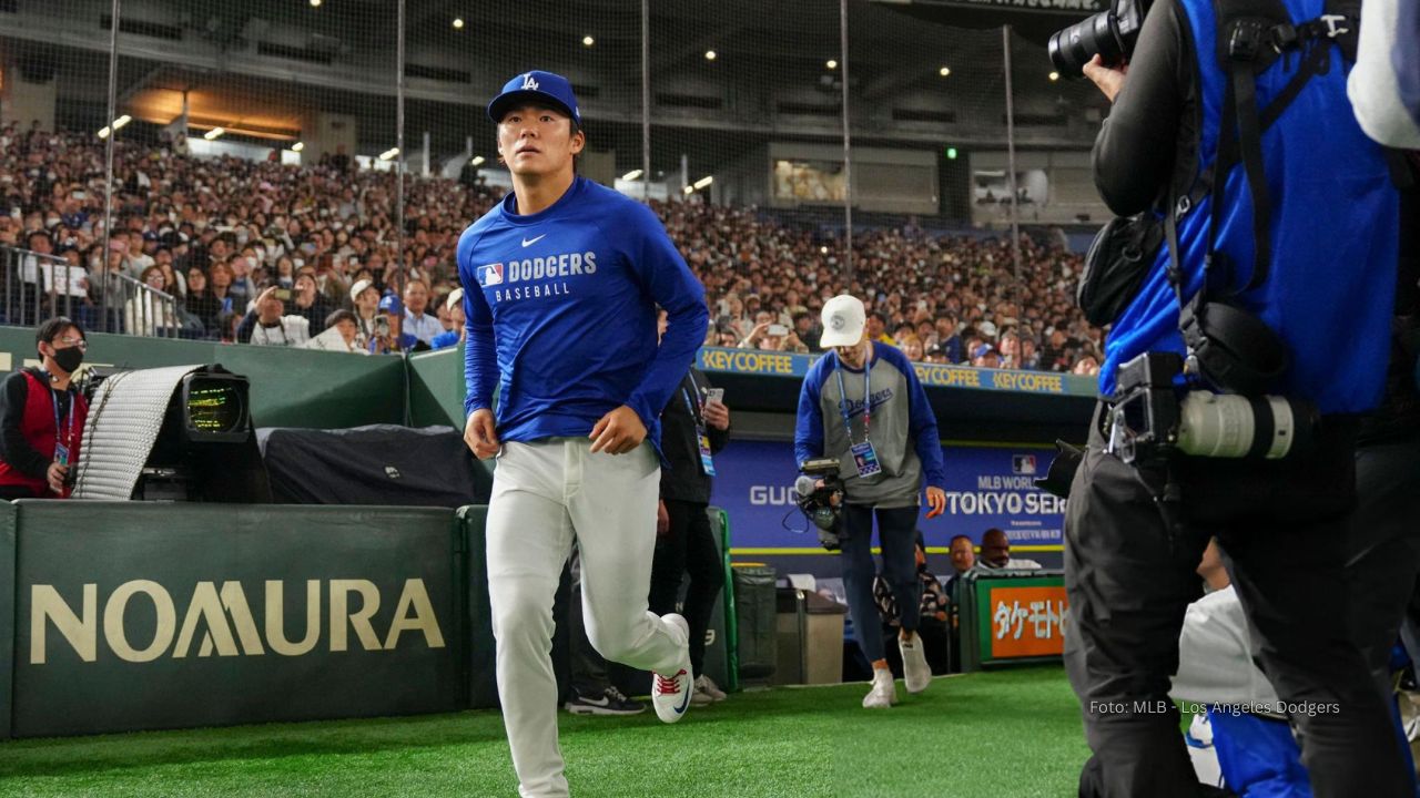 Yamamoto también estuvo con Shohei Ohtani y Los Angeles Dodgers en Japón