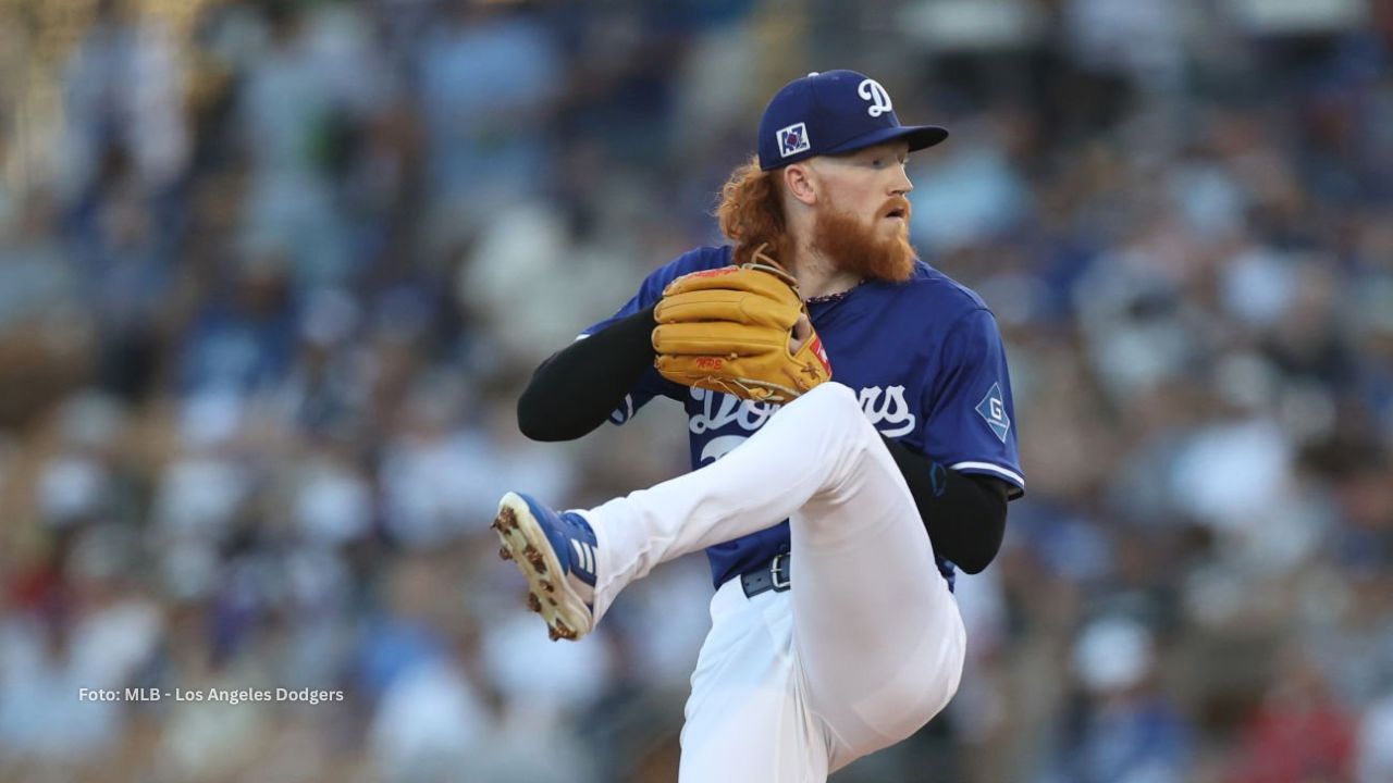 Dustin May con Los Angeles Dodgers