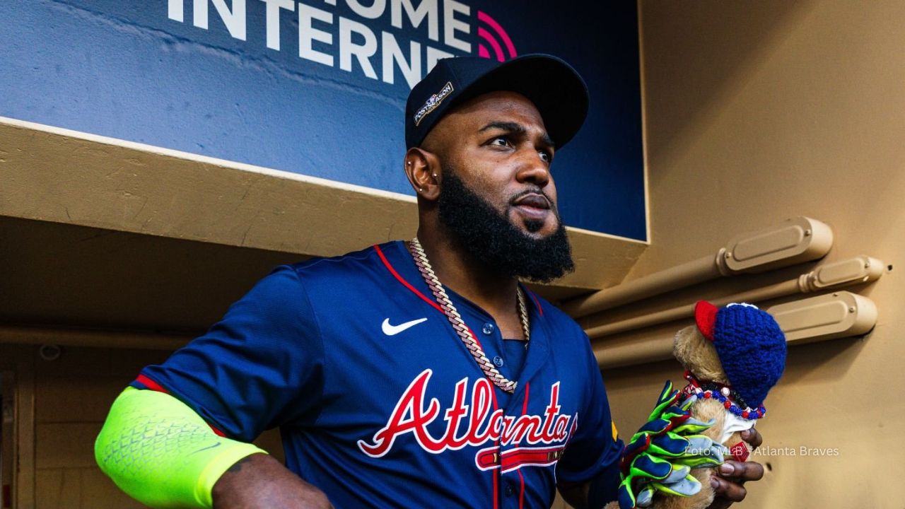 Marcell Ozuna con Atlanta Braves