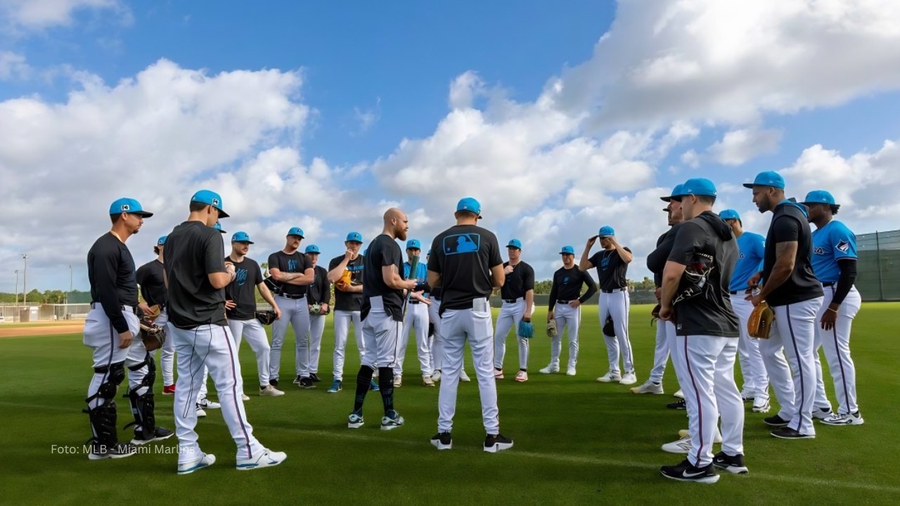 Jugadores de Miami Marlins en el Spring Training