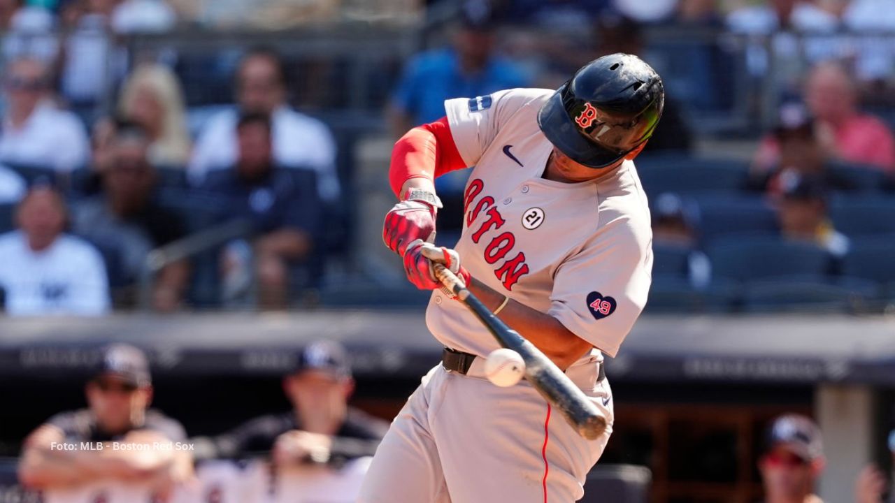 El dominicano Rafael Devers puso a tope todo su poderío madero en mano con Boston Red Sox.