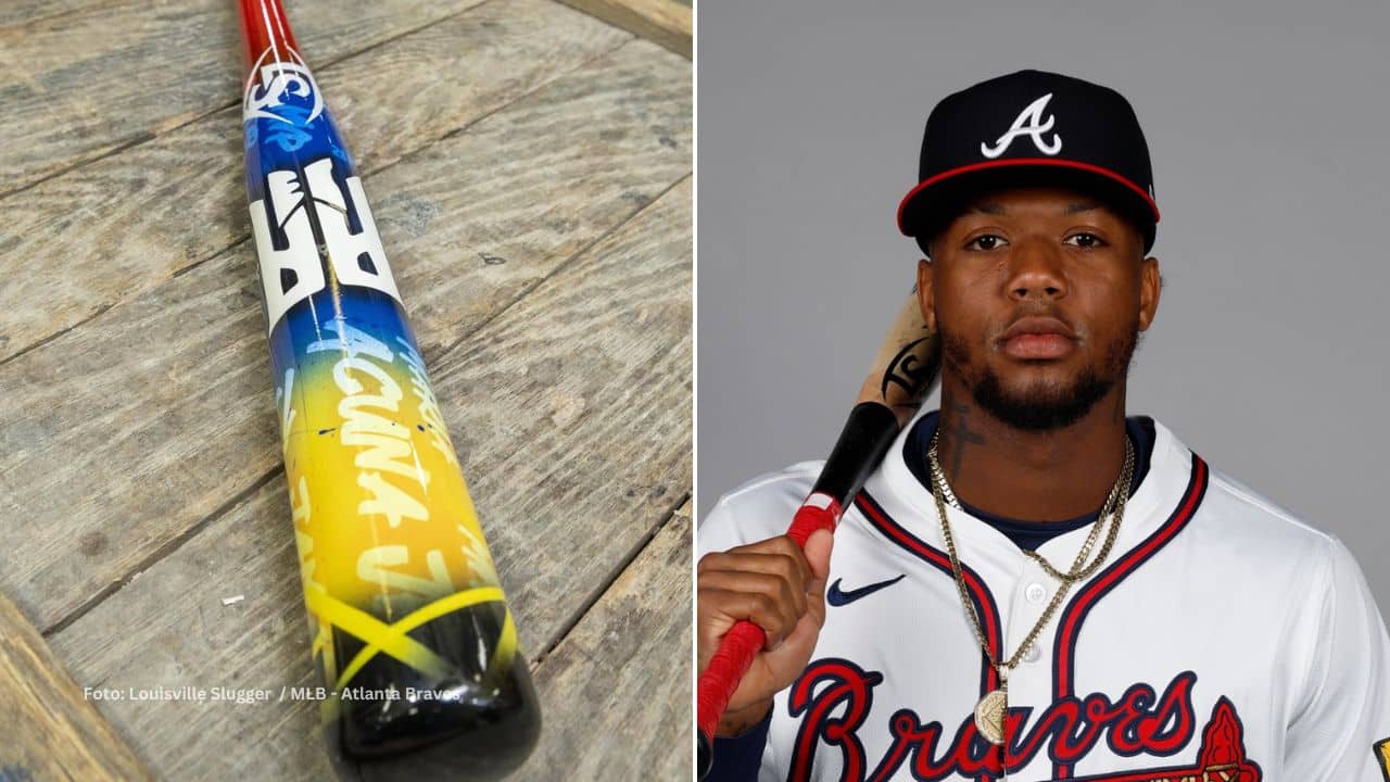 Bate de Ronald Acuña Jr elaborado por Louisville Slugger