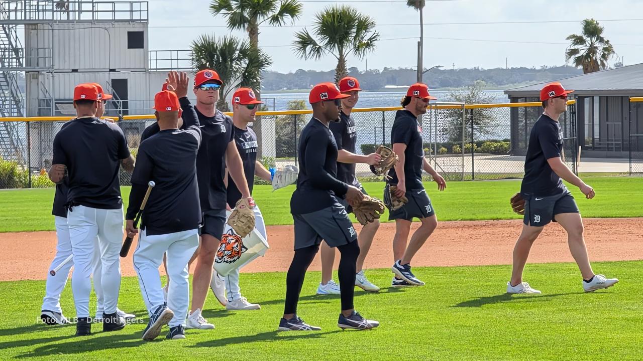 Jugadores de Detroit Tigers en el Spring Training