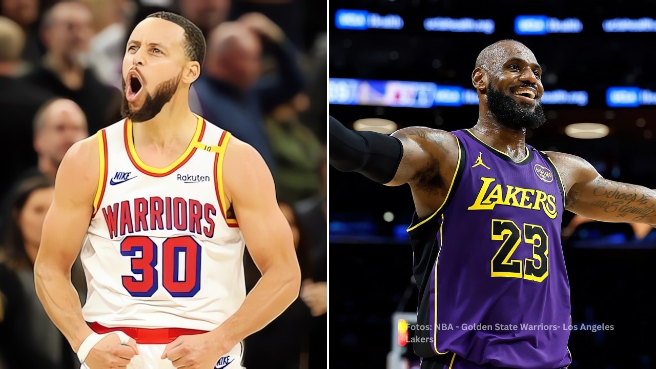 Stephen Curry y LeBron James en la NBA