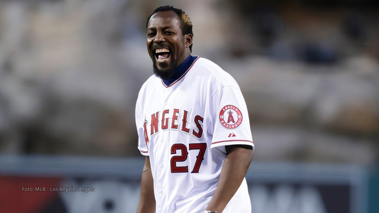 Vladimir Guerrero en un evento con Los Angeles Angels