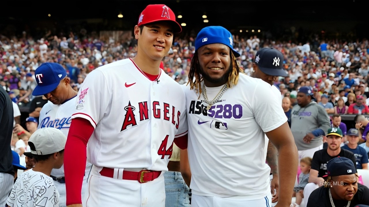 Shohei Ohtani y Vladimir Guerrero Jr. en un Juego de Estrellas