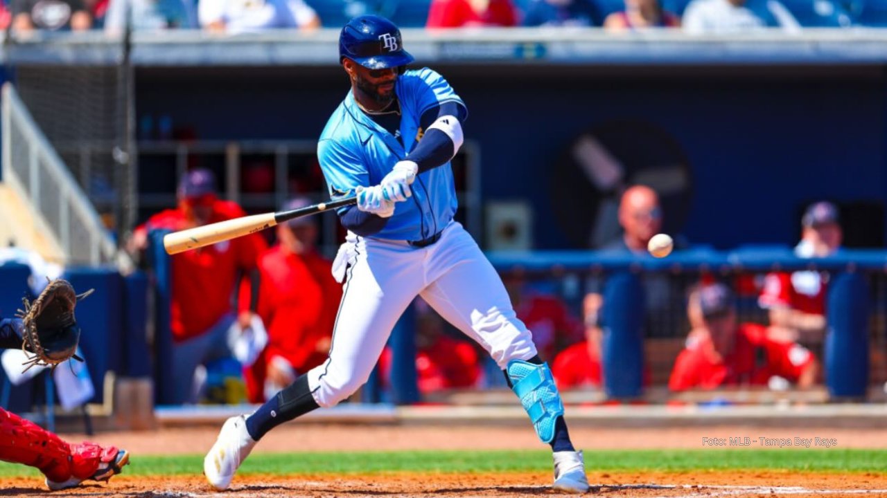 Yandy Díaz con Tampa Bay Rays en Spring Training