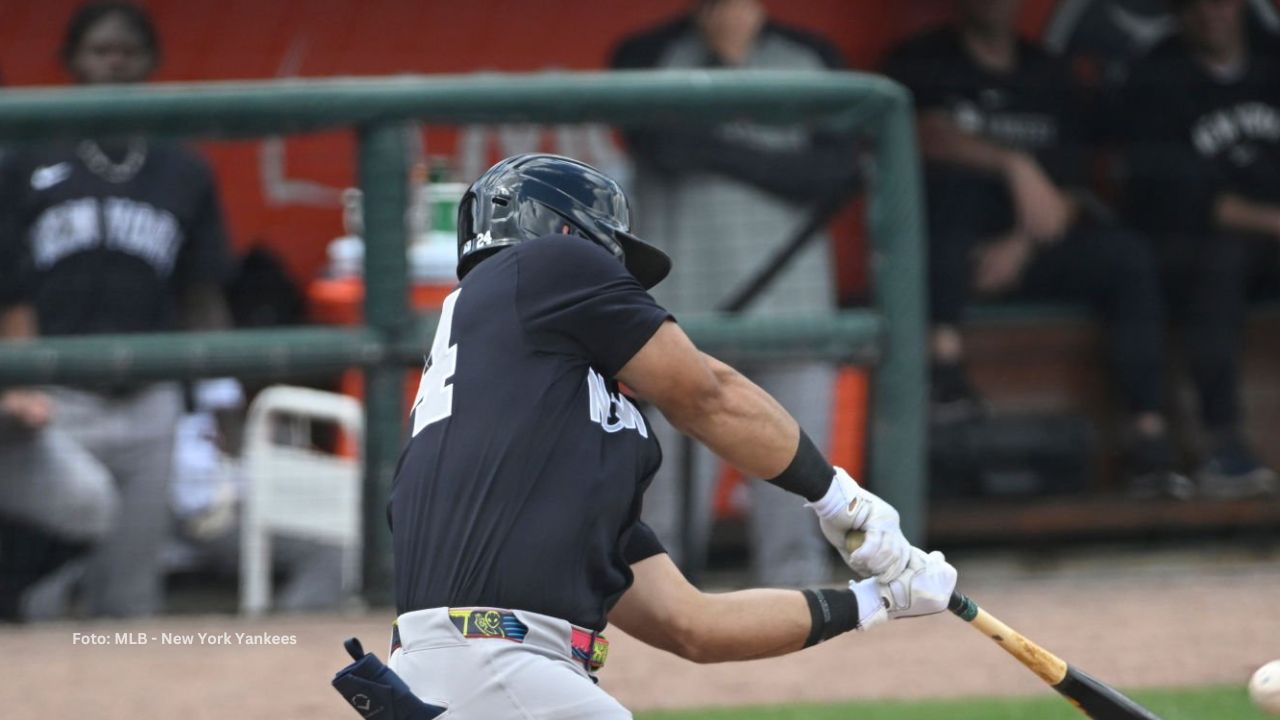 Jasson Domínguez fue la gran figura ofensiva del juego para New York Yankees al ligar de 4-2 con dos impulsadas.