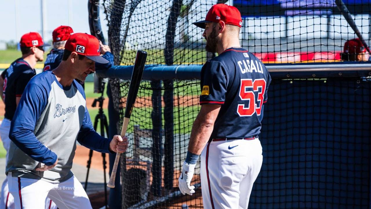 Curt Casali con Atlanta Braves