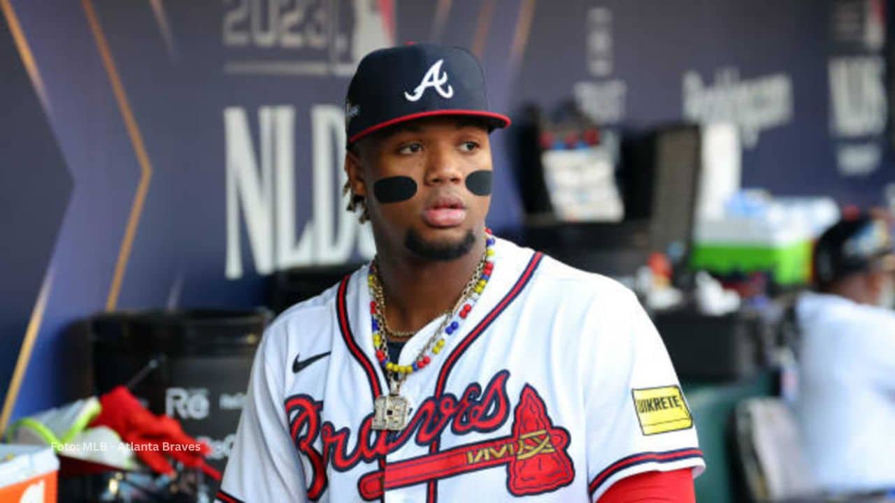 El venezolano Ronald Acuña Jr, fue puntual en su respuesta y mostró su absoluta inconformidad por lo sucedido.