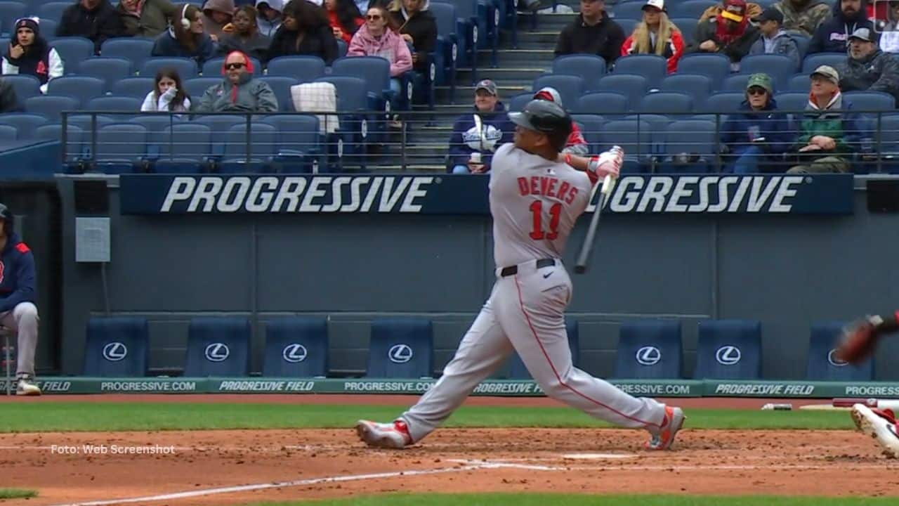 Rafael Devers no había conectado hits en sus últimos cinco juegos y venía de una mala racha de 15-0 antes de conectar jonrón.