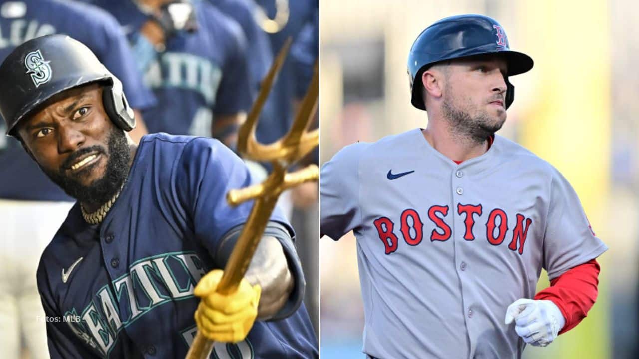 Randy Arozarena y Alex Bregman en el Seattle Mariners vs Boston Red Sox