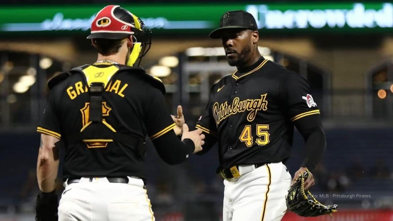Yasmani Grandal y Aroldis Chapman