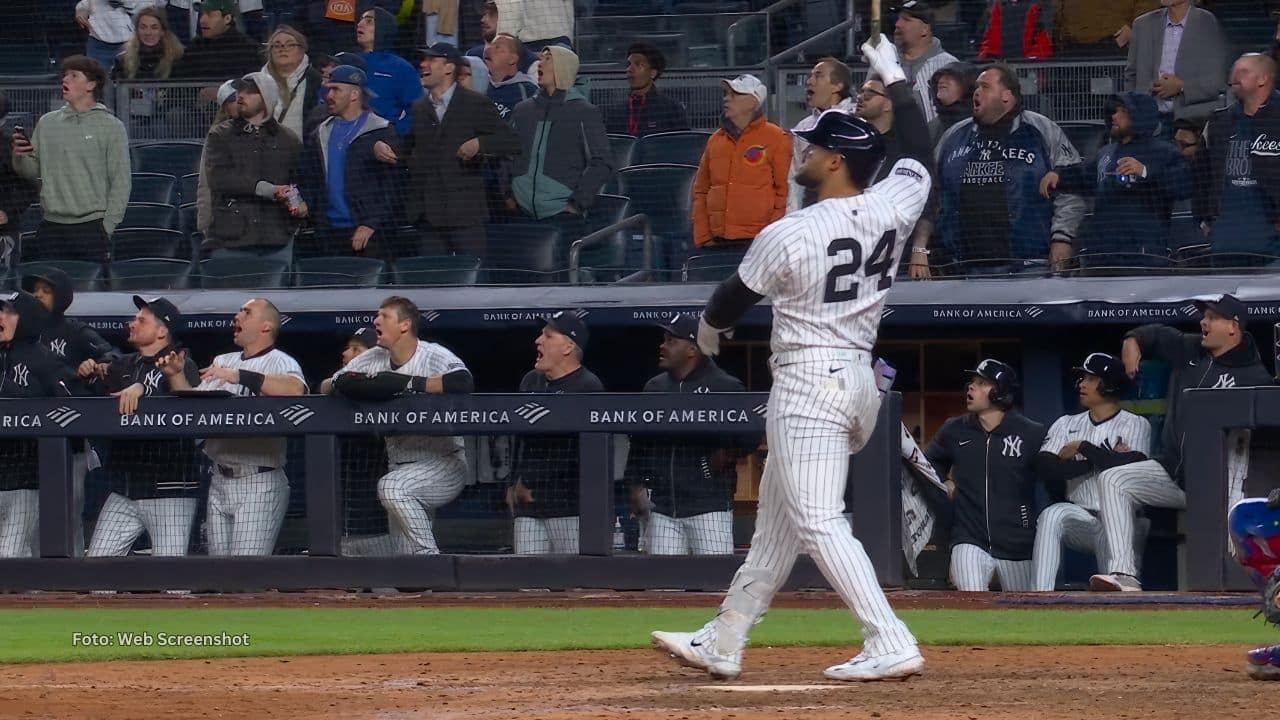 Jasson Domínguez jonrón New York Yankees