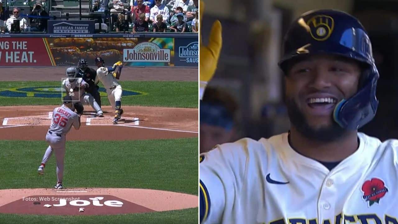 El venezolano Jackson Chourio conectó su primer jonrón de por vida contra Boston Red Sox en las Mayores.