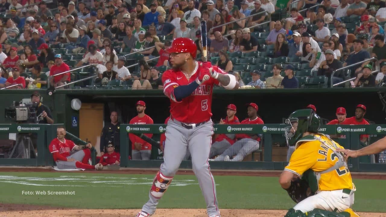 Jonrón de Yoan Moncada con Los Angeles Angels