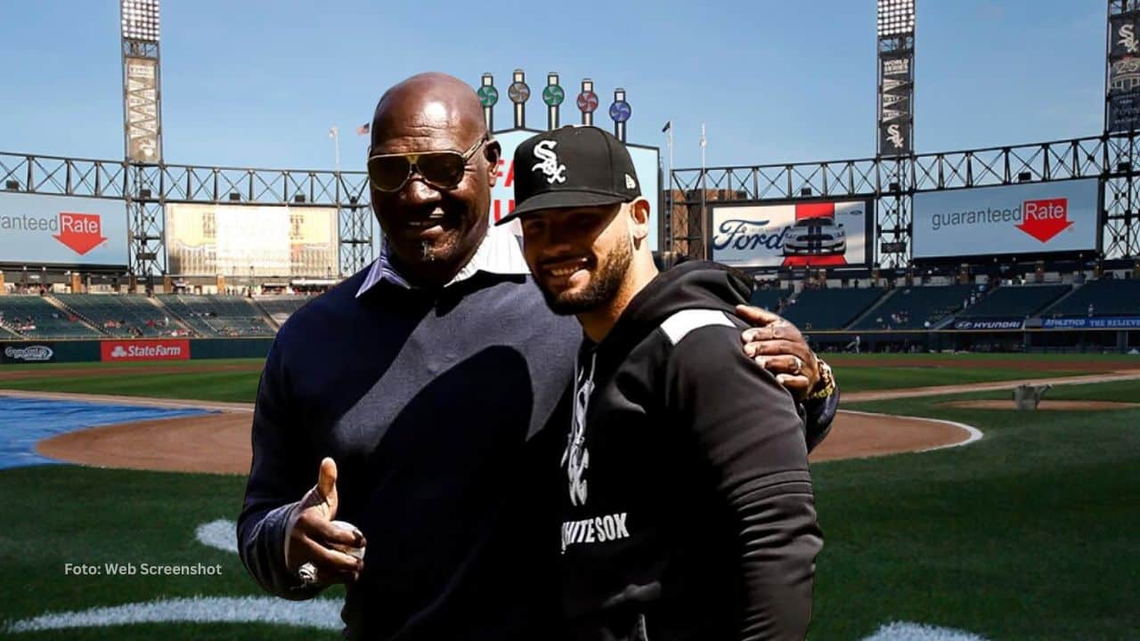 José Conteras lanzó el pitcheo ceremonial en el juego de Chicago White Sox en MLB 2025.