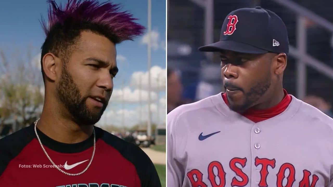 Lourdes Gurriel Jr y Aroldis Chapman