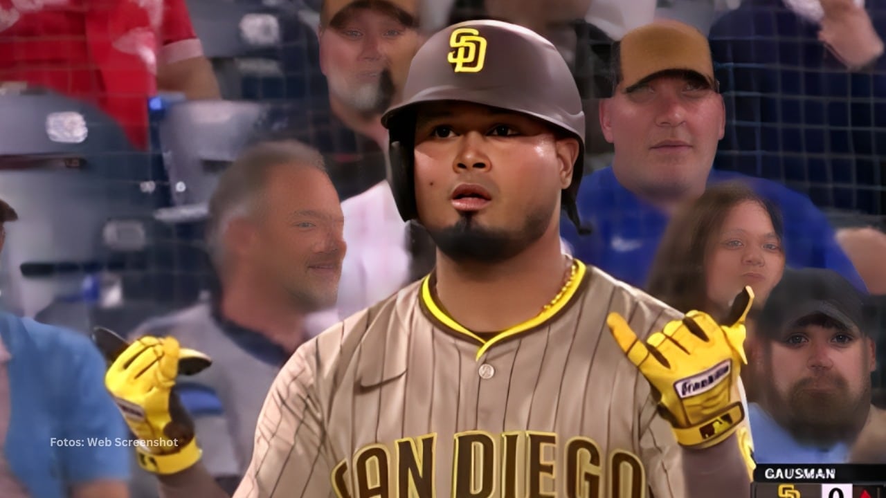 Luis Arraez con el conjunto de San Diego Padres