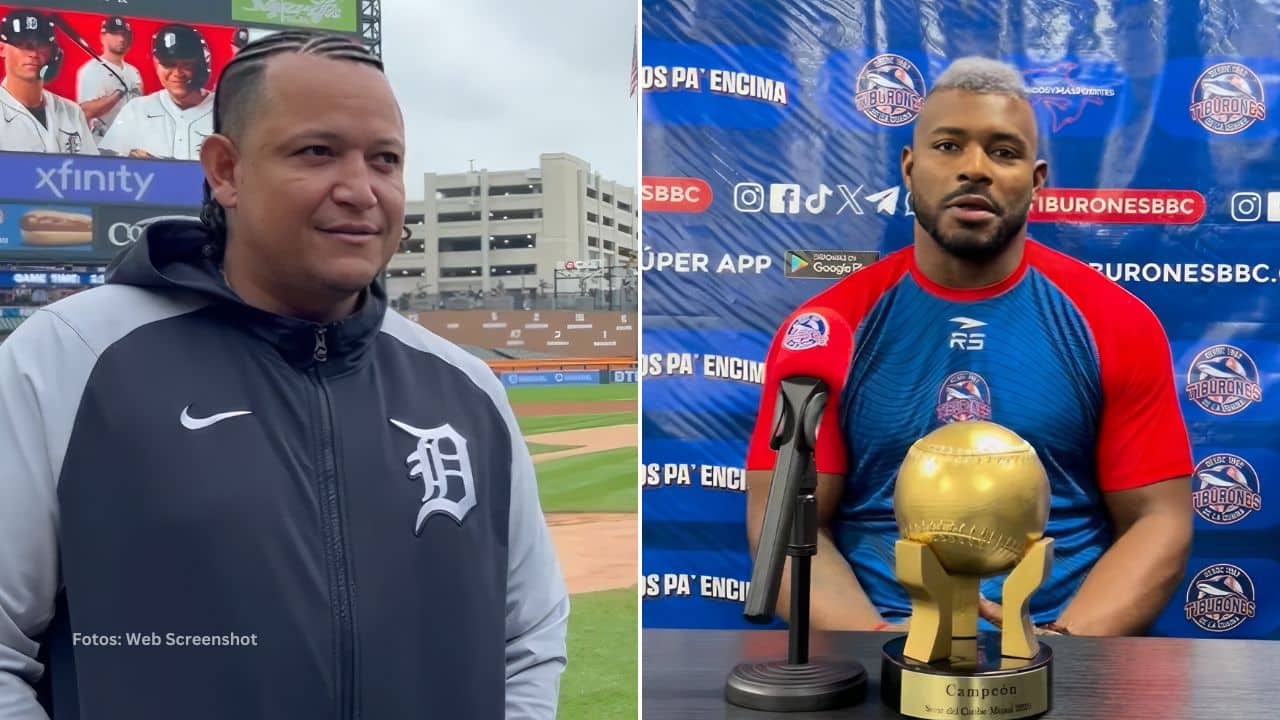 Miguel Cabrera y Yasiel Puig
