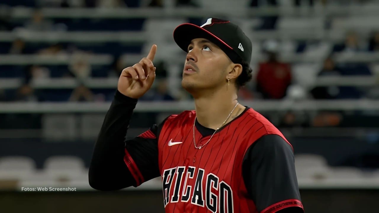 Miguel Vargas con el uniforme de Chicago White Sox