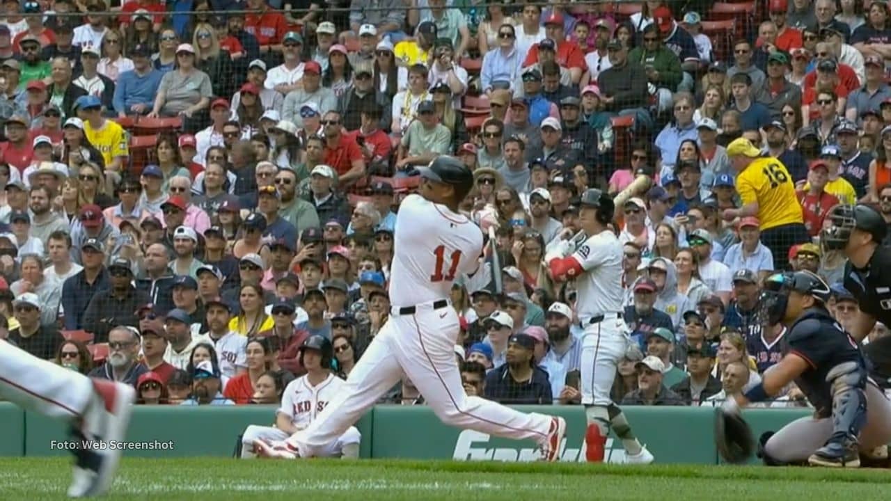Rafael Devers con Boston Red Sox.