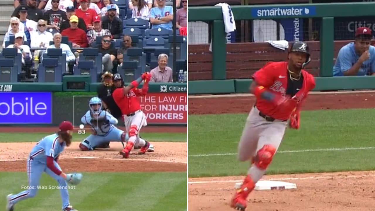 El pelotero venezolano Ronald Acuña Jr fue clave para Atlanta en el primer juego ante Philadelphia Phillies.