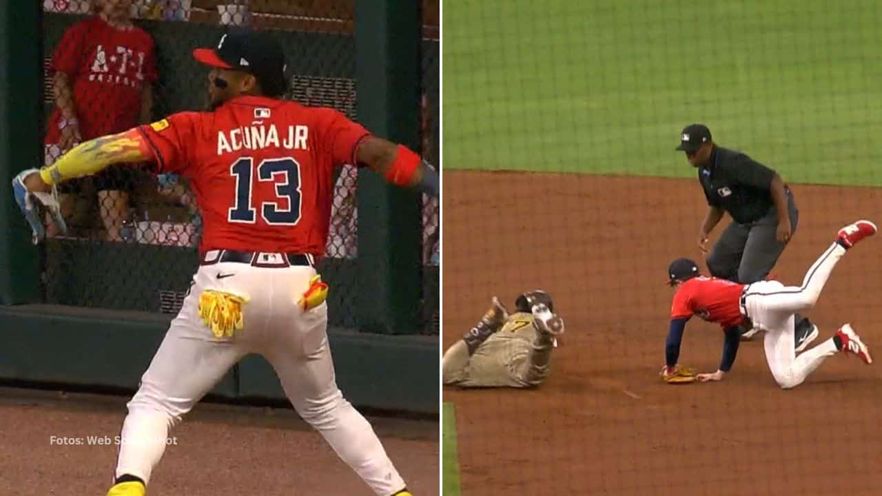 El venezolano Ronald Acuña Jr mostró su brazo en acción y frustró un amague ofensivo en el octavo episodio.