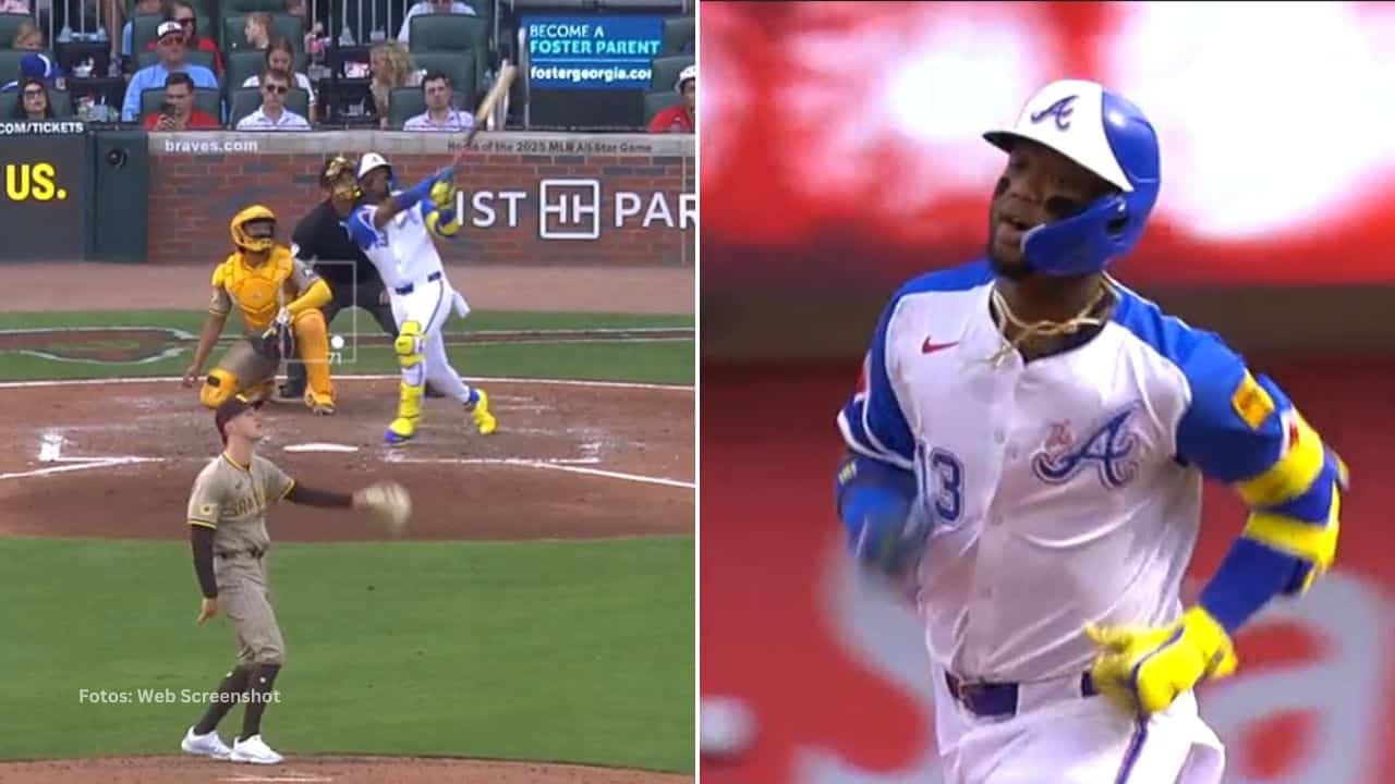 El pelotero venezolano Ronald Acuña Jr continuó mostrando signos de fortaleza en el segundo juego ante San Diego.