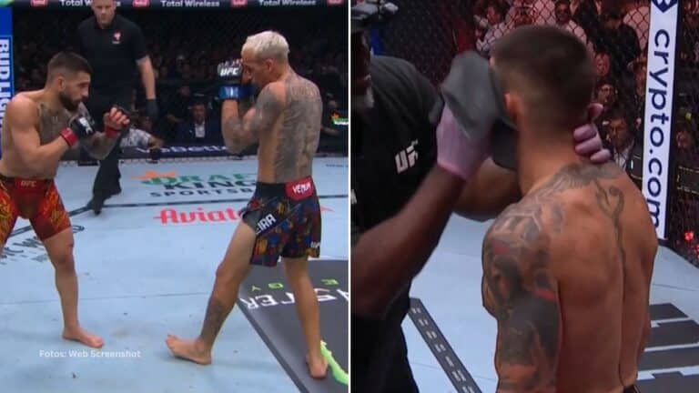 Charles Oliveira intentó ser la "piedra en el zapato" de Ilia Topuria, pero este último evitó cualquier tipo de sorpresas.