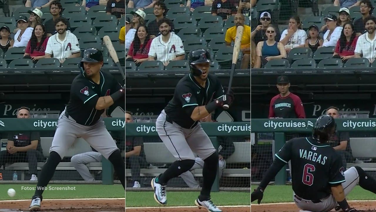 Pelotero Venezolano Ildemaro Vargas recibe pelotazo en el pie en juego de Arizona Diamondbacks