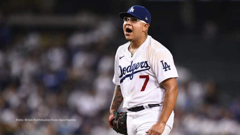Julio Urías, Dodgers. Foto Brian Rothmuller, Icon Sportswire