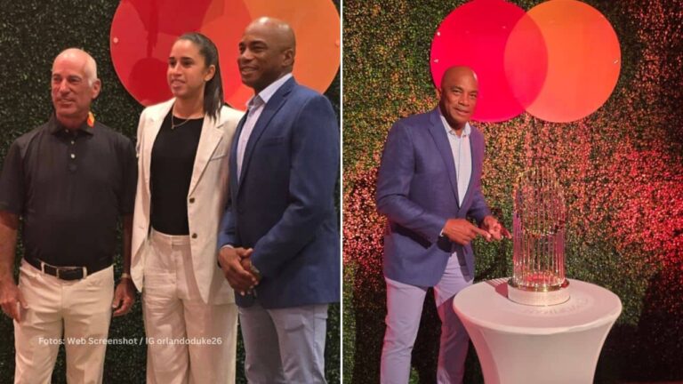 El cubano Orlando Hernández disfrutó de un ameno evento bajo el nombre de esta destacada empresa financiera.