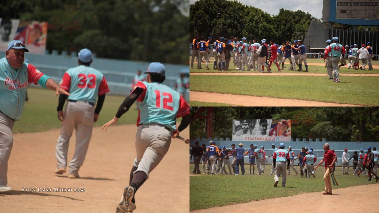 Los equipos de Ciego de Ávila y Sancti Spíritus calentaron el beisbol cubano Sub 23 tras fuerte altercado en el José Antonio Huelga