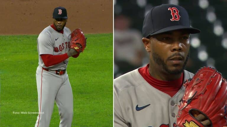 Aroldis Chapman solo necesitó de tres lanzamientos, luego de haberse ausentado dos días atrás por espasmos.