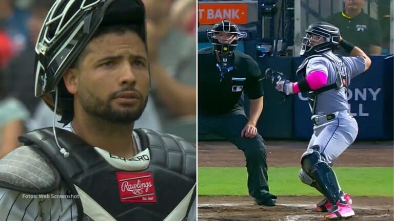 El pelotero cubano Edgar QUero registra cinco hits en sus últimos siete juegos y ha brillado también detrás del plato.