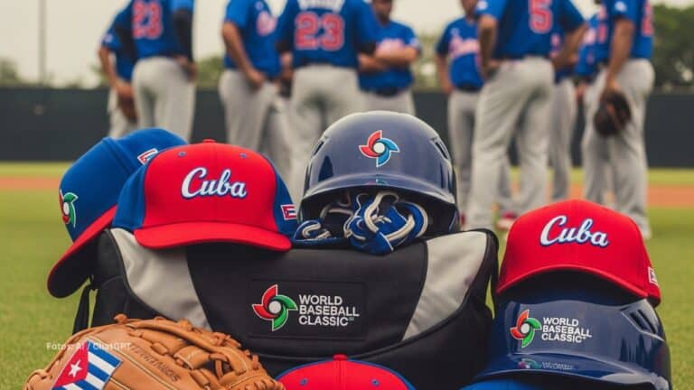 Gorras ,cascos y bolsos del Clásico Mundial y del Equipo Cuba